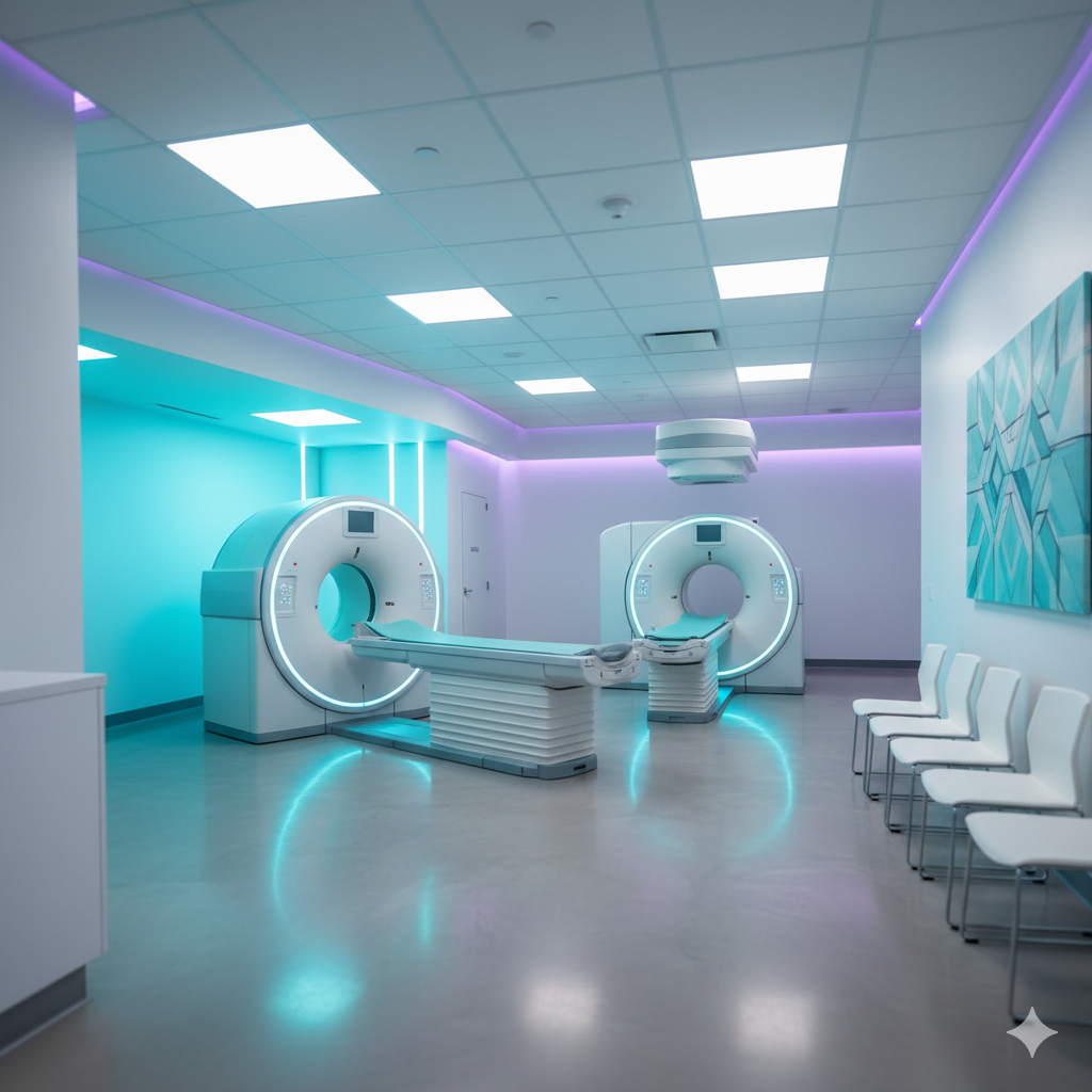 Centro de imagenología moderno con equipos de resonancia